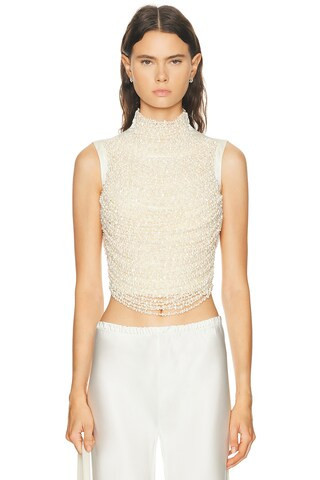 Cult Gaia Taraji Sleeveless Top in Ivory | FWRD 