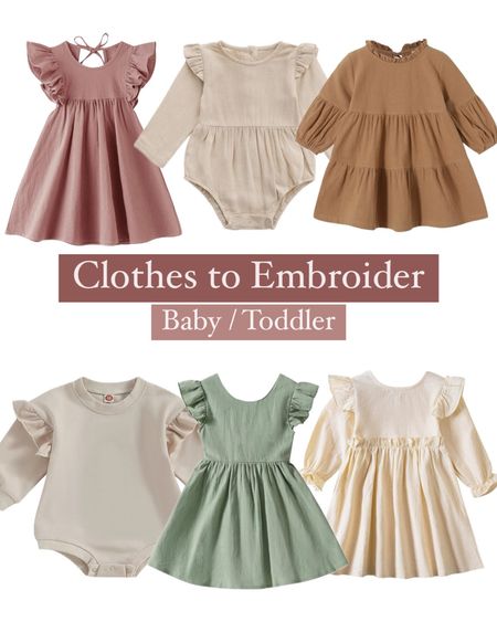 Rounded up a few items I have embroidered and would like to embroider! 

Also linking a few patterns that would be so cute with these dresses/rompers ✨

#LTKSeasonal #LTKbaby #LTKkids