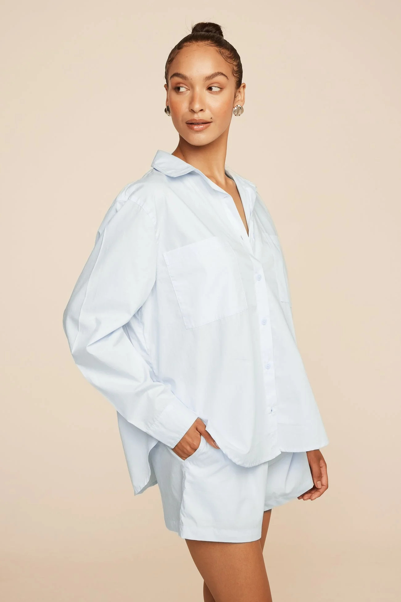 Stevie Lounge Set - Cotton - Baby Blue | Piyama US