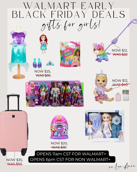 Walmart Early Black Friday deals for girls! 

#LTKkids #LTKbaby #LTKsalealert