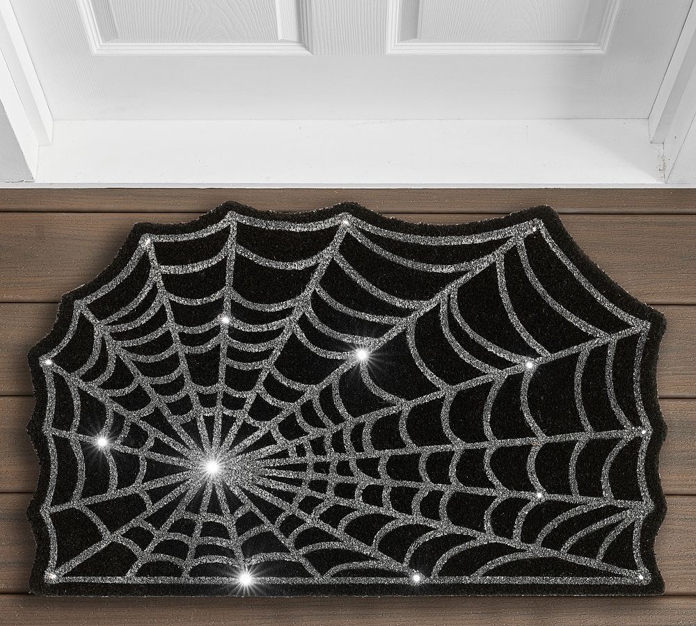 Spider Web Light Up Doormat | Pottery Barn (US)
