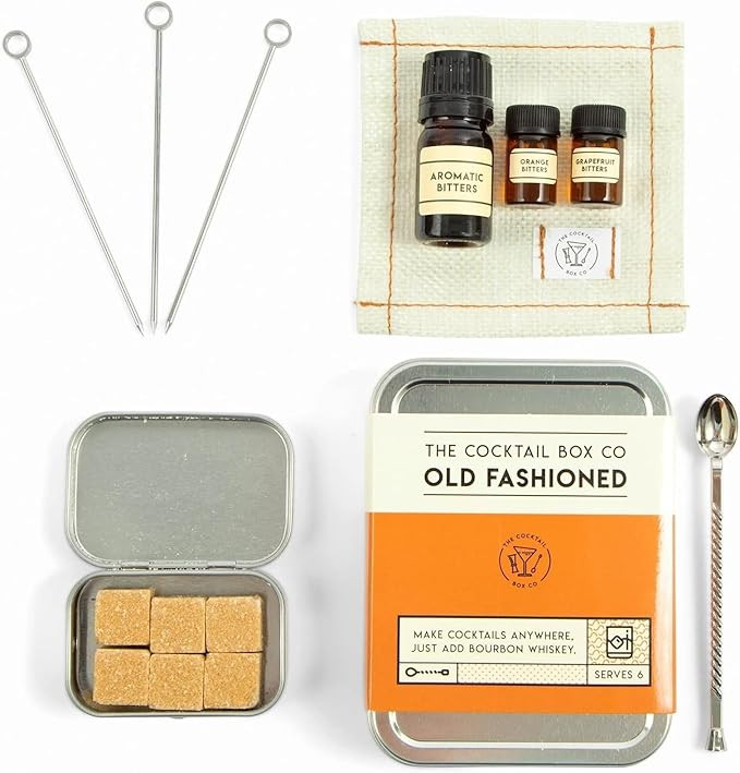 The Cocktail Box Co. Old Fashioned Cocktail Kit - Compact Plane Cocktail Kit for Travel - Include... | Amazon (US)