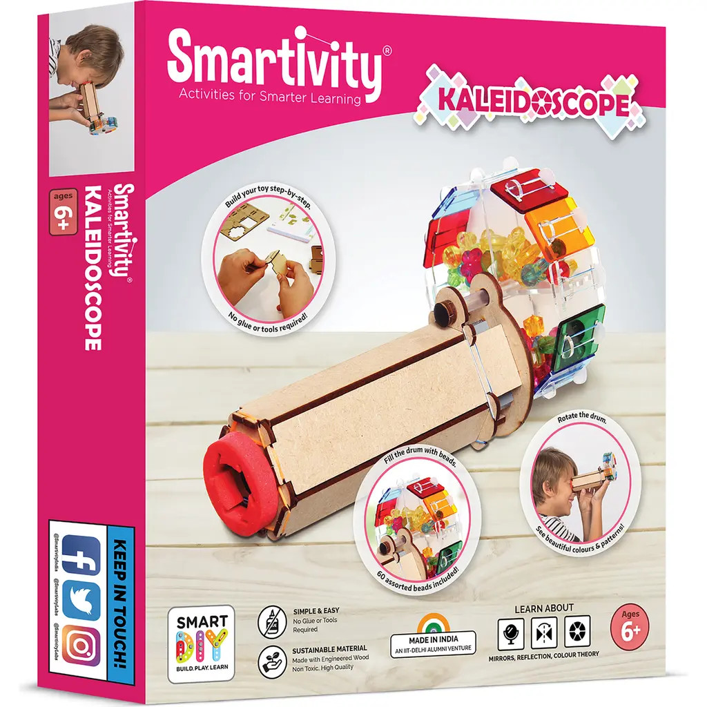 Smartivity Kaleidoscope Diy Colorful Bead Viewing Retro Toy, Ages 6+ in Multicolored at Nordstrom | Nordstrom