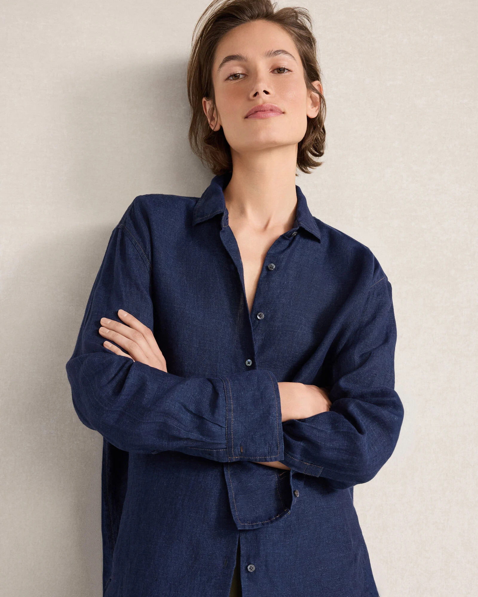 The Daily Shirt in Délavé Linen | Talbots
