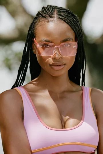 Mel Rimless Square Sunglasses | Urban Outfitters (US and RoW)