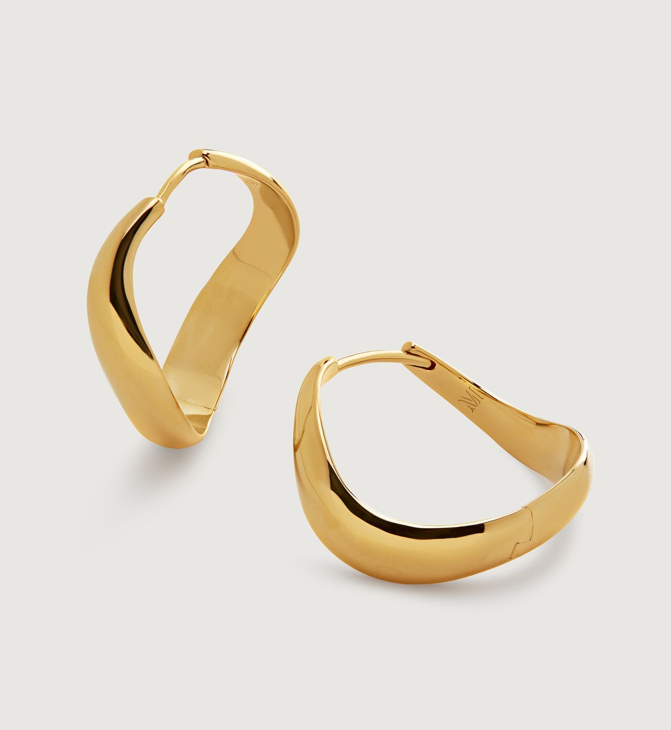 Swirl Medium Hoop Earrings | Monica Vinader (Global)