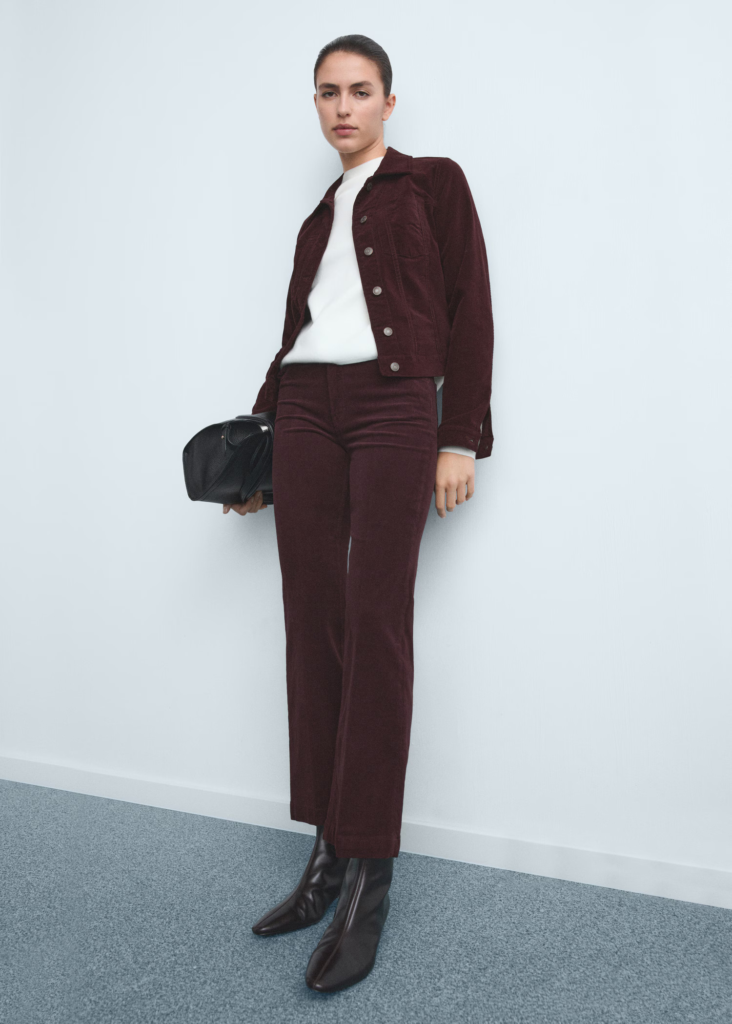 Velvet bomber jacket with stitching - Women | MANGO USA | Mango (US/MX/AU)