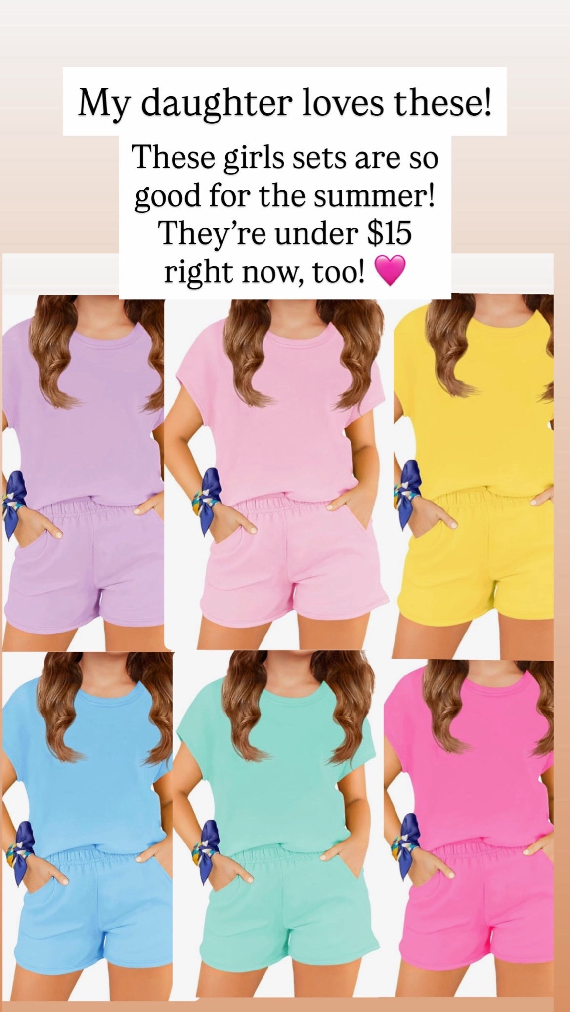 Sets for girls are under $15

#LTKKids