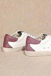 Mi.iM Sadie Rubber Sole Lace-up Leather Star Sneakers | Amazon (US)