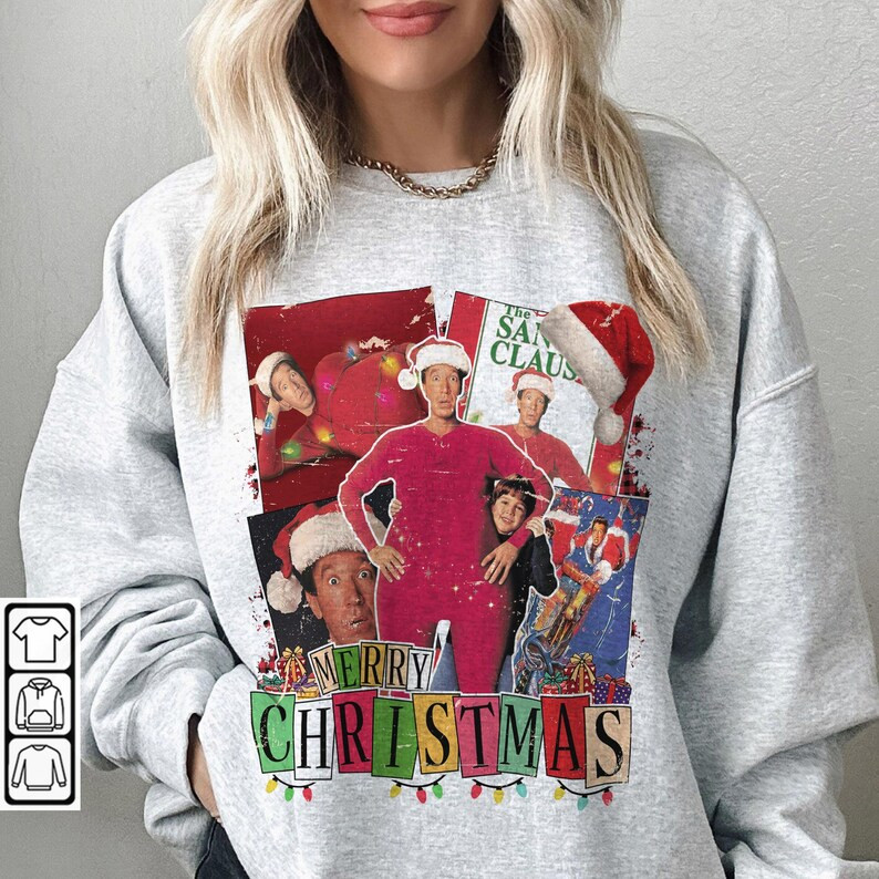 Vintage Christmas Movie Sweatshirt, the Santa Clause 1994 Shirt, Tim Allen Christmas Matching Fam... | Etsy (US)