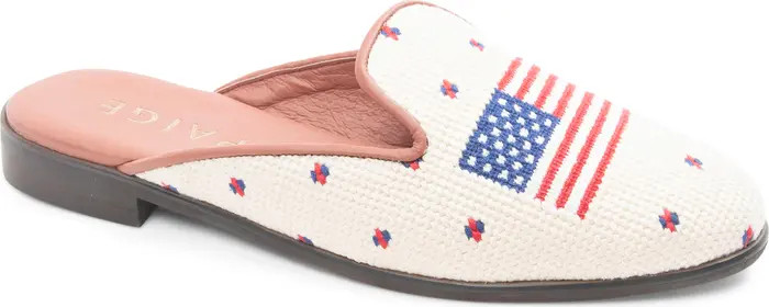 ByPaige Needlepoint American Flag Mule (Women) | Nordstrom | Nordstrom
