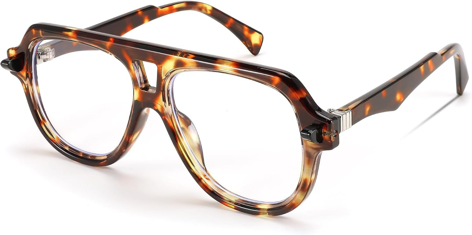 FEISEDY Aviator Frame Glasses for Women Men Blue Light Blocking Glasses Anti Glare Computer Eyeglasses B0039 | Amazon (US)