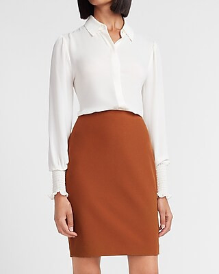 High Waisted Supersoft Pencil Skirt | Express