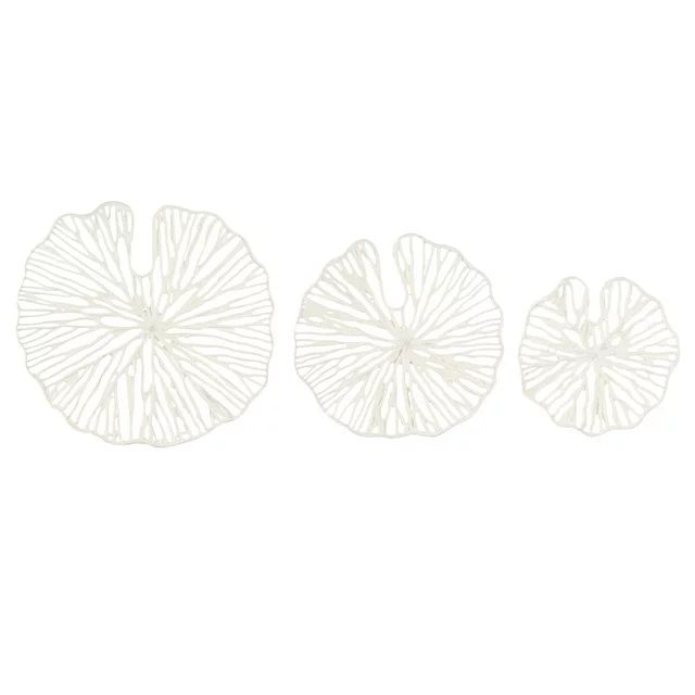 Creative Co-Op Handmade White Coral Shaped Paper & Metal Wall Decor (Set of 3 Sizes) - Walmart.co... | Walmart (US)