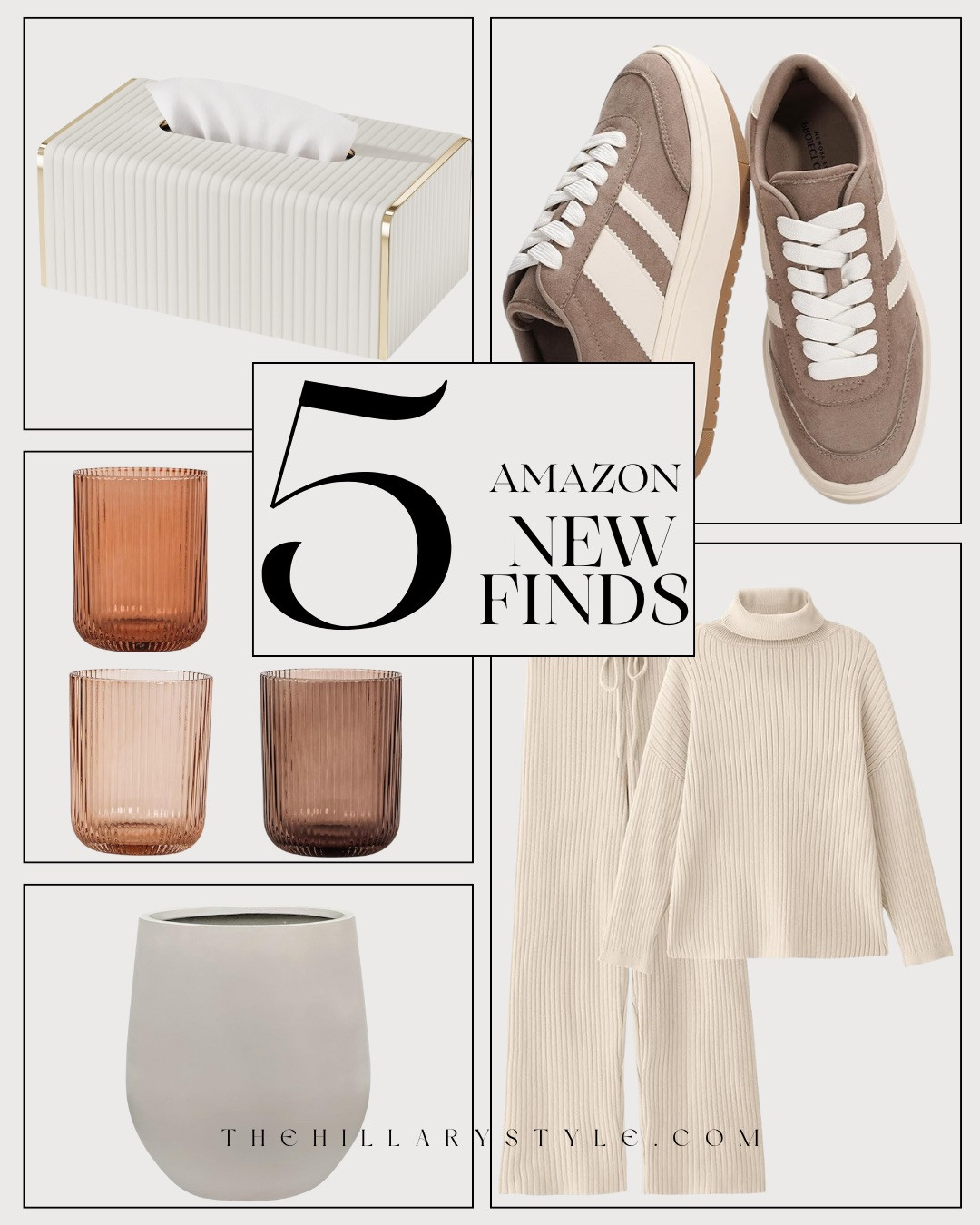 5 AMAZON NEW FINDS — NEUTRAL, COZY & EVERYDAY FAVORITES! These are the kinds of pieces I reach for again and again. Soft neutrals, cozy textures, and versatile staples that work for real life. From elevated home accents to easy, wearable basics, every item feels intentional, timeless, and effortlessly stylish.

#Amazon #TheHillaryStyle #AmazonFinds #NewAmazonFinds #NeutralStyle #CozyEssentials #EverydayFavorites #HomeAndFashion #MinimalStyle 

 #LTKmomlife #LTKmorningroutine #LTKOver40