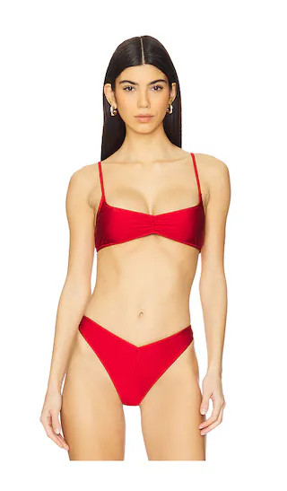 The Megara Top in Red | Revolve Clothing (Global)
