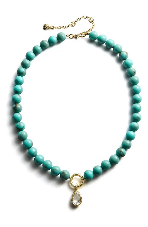 BaubleBar Janette Beaded Pendant Necklace in Blue at Nordstrom | Nordstrom