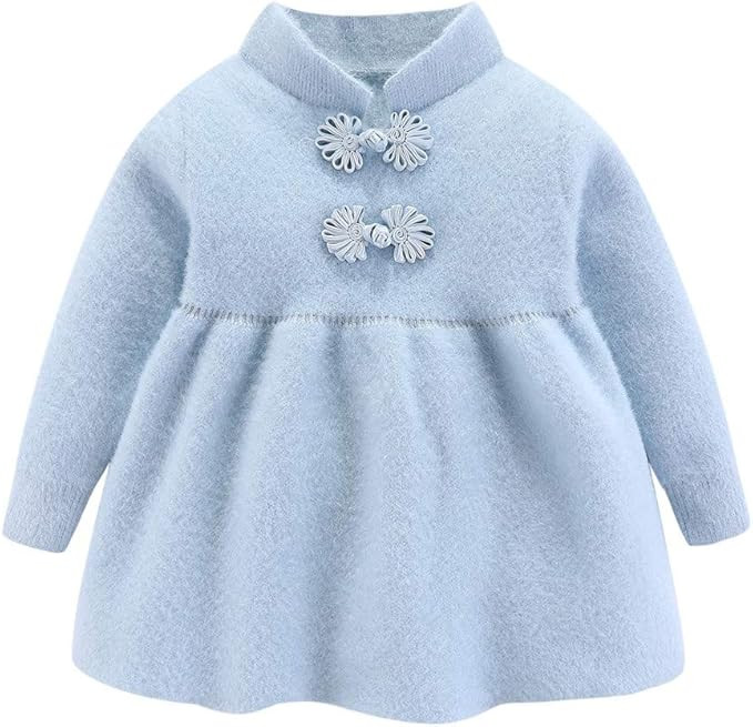 Mud Kingdom Little Girls Boutique Sweater Dress Traditional Style | Amazon (US)