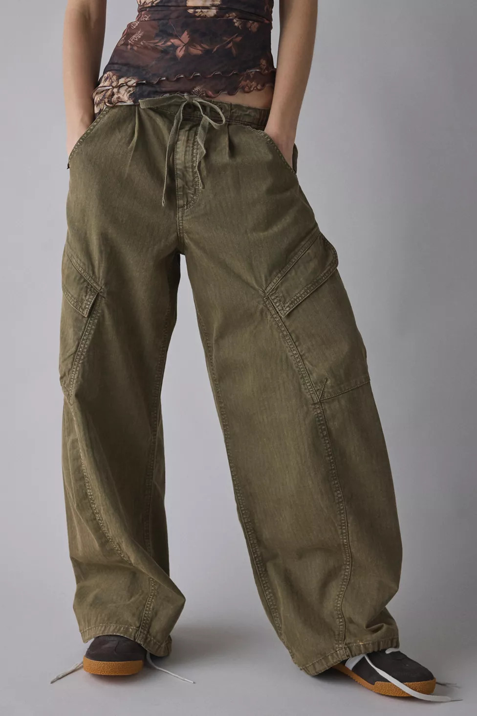 BDG Station Cocoon Baggy Barrel Leg Cargo Pant | Urban Outfitters (US and RoW)