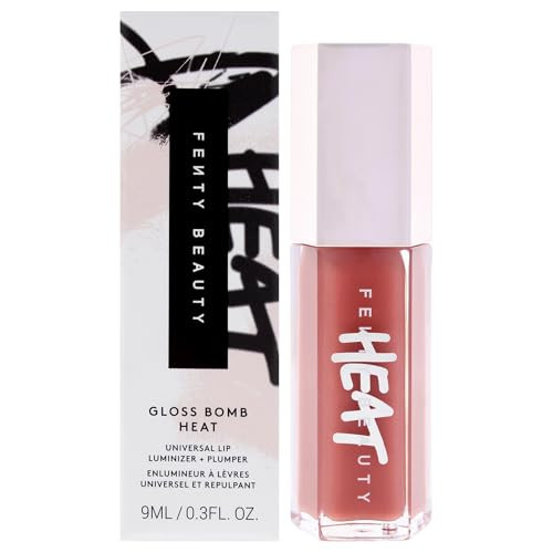 Gloss Bomb Heat Universal Lip Luminizer Plus Plumper - 02 Fussy Heat by Fenty Beauty for Women - 0.3 oz Lip Gloss | Amazon (US)