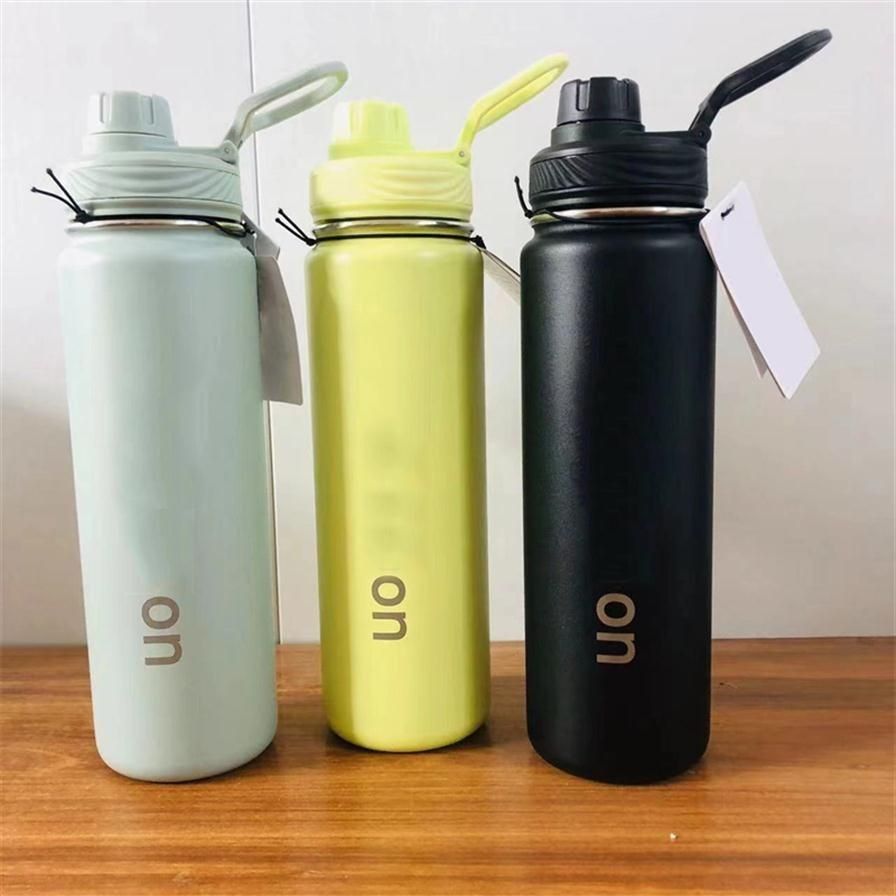 LL Water Bottle Vacuum Yoga Fitness Bottles Simple Pure Color Straws Stainless Steel Insulated Tu... | DHGate