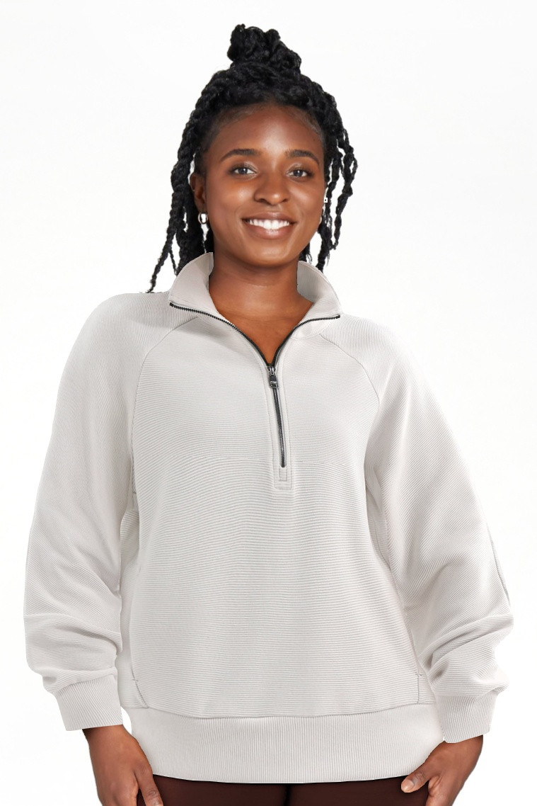Avia Women's and Women's Ottoman 1/2 Zip Sweatshirt, Sizes XS-4X | Walmart (US)