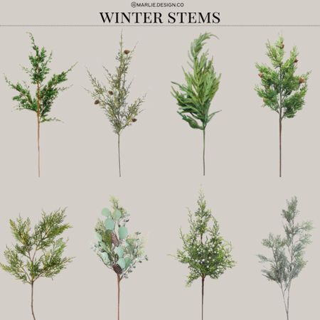 Winter Stems | holiday decor | juniper stems | flocked stem | evergreen stem | Christmas decor | winter decor 

#LTKhome #LTKunder50 #LTKHoliday