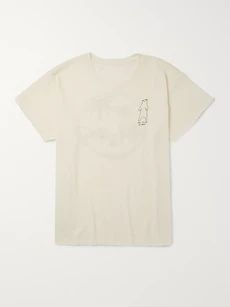 Bear-Motif Cashmere and Silk-Blend T-Shirt | Mr Porter US