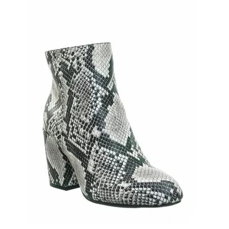 Vitality04 by 2, Ankle High Dress Booties - Women Chunky Heel w Side Zipper Ankle Boot | Walmart (US)