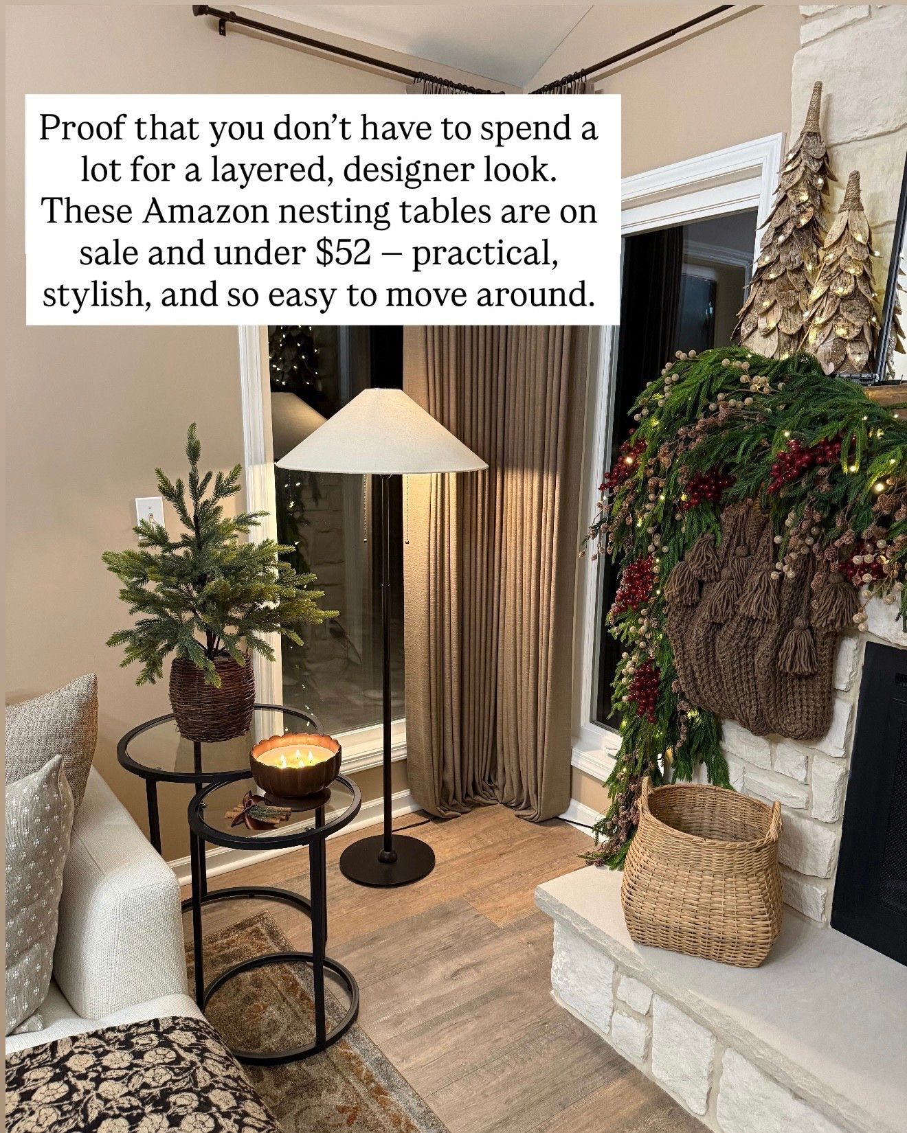 Affordable Amazon Nesting Tables Under $52

Follow @farmtotablecreations on Instagram for daily home finds 🤍

These affordable nesting tables are one of my favorite functional accents for cozy living spaces. I love how easy they are to tuck beside a sofa or chair, layer together for visual interest, or pull apart when you need extra surface space for candles, drinks, or everyday styling. They have a clean, modern look that blends beautifully with warm neutrals and work well in both small spaces and larger rooms. Best part — they’re from Amazon, currently on sale, and under $52, which makes them such a smart, budget-friendly find.

#nestingtables #sidetables #livingroomfurniture #amazonhome #budgethome #cozycorners #homedecorfinds #affordabledecor #livingroomdecor

#LTKFindsUnder50 #LTKSaleAlert #LTKHome