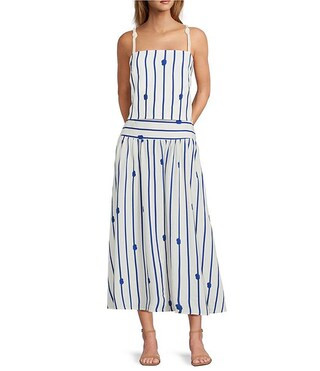 Antonio MelaniLisa Rope Print Square Neck Sleeveless Coordinating Blouse | Dillard's