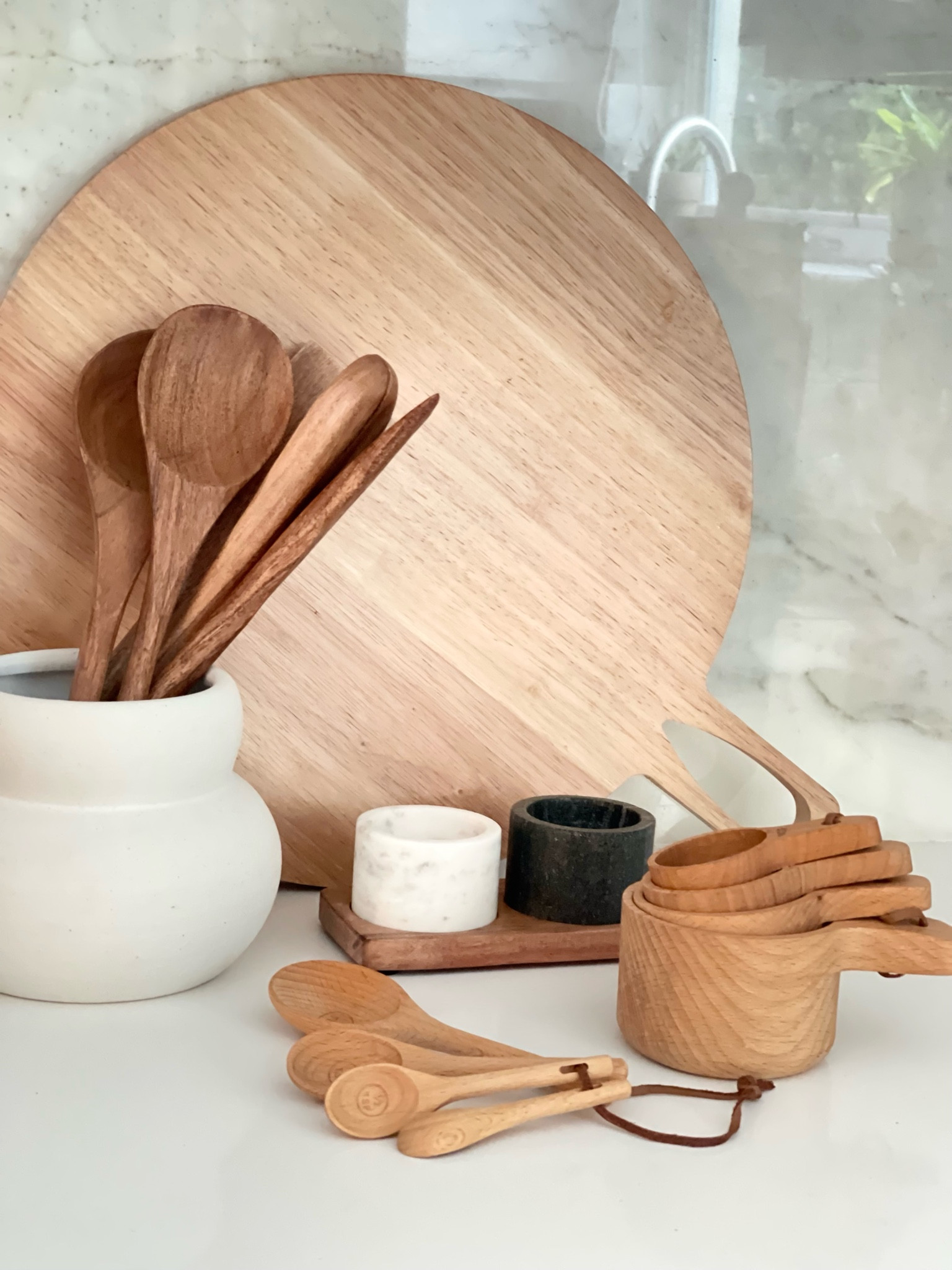 Wood Measuring Cups and Spoons Set … curated on LTK