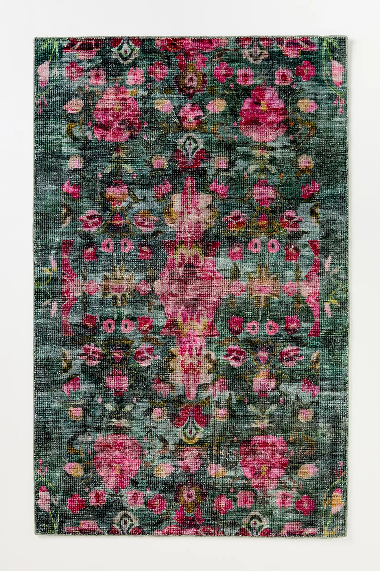 Ren Printed Easy-Care Floral Rug | Anthropologie (US)
