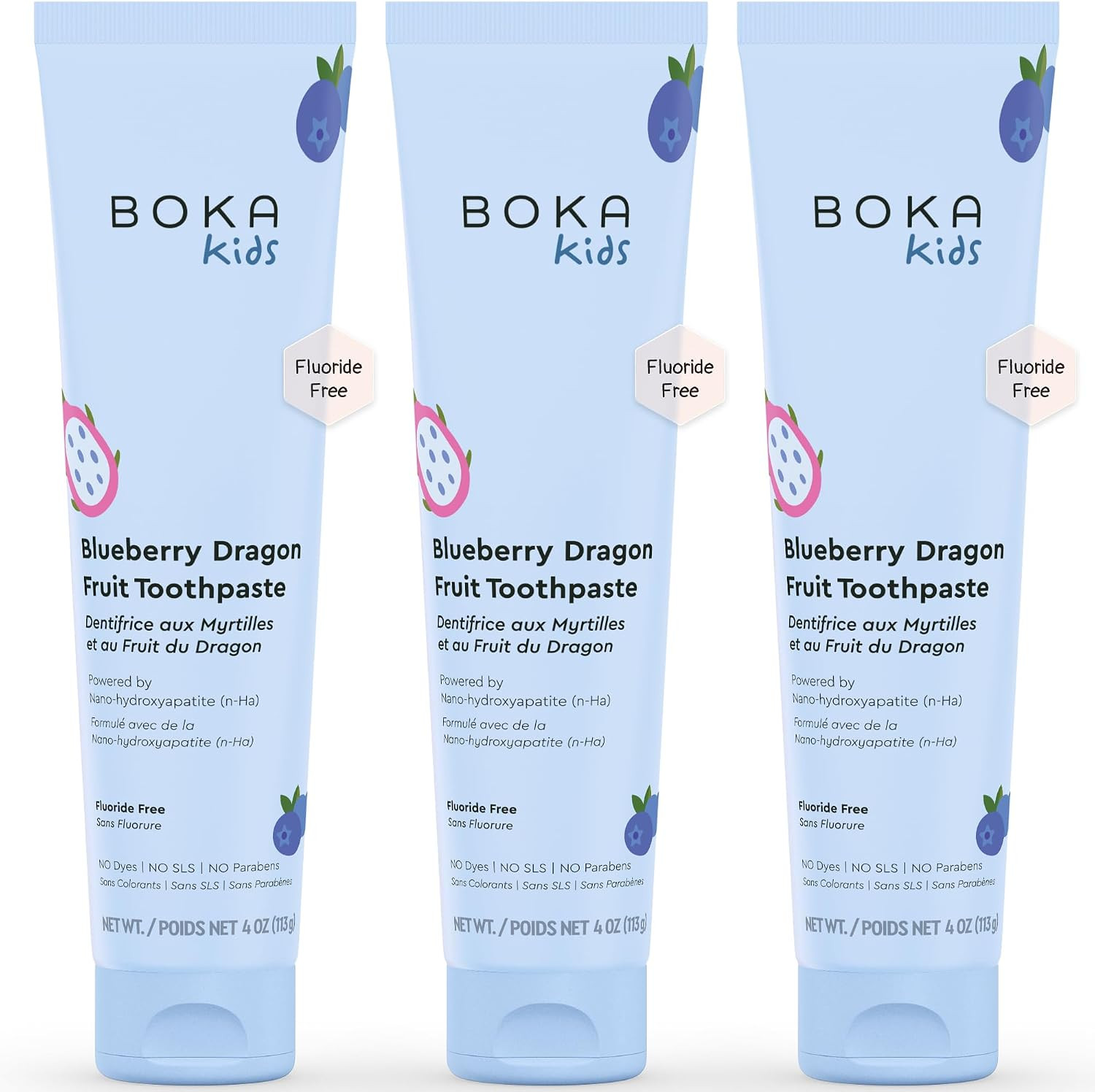 Boka Kids Toothpaste - Fluoride Free Nano Hydroxyapatite Toothpaste | Amazon (US)