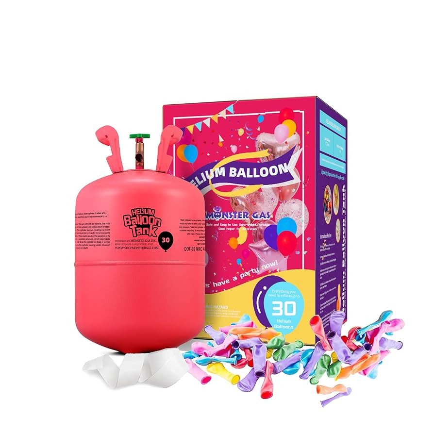 7L Helium Tank For Balloons At Home, Balloon Helium Tank Up To 30 Latex Balloons, Small Helium Ta... | Amazon (US)