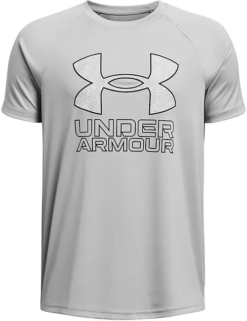 Under Armour Boys' Tech Hybrid Print Fill T-Shirt | Dick's Sporting Goods | Dick's Sporting Goods