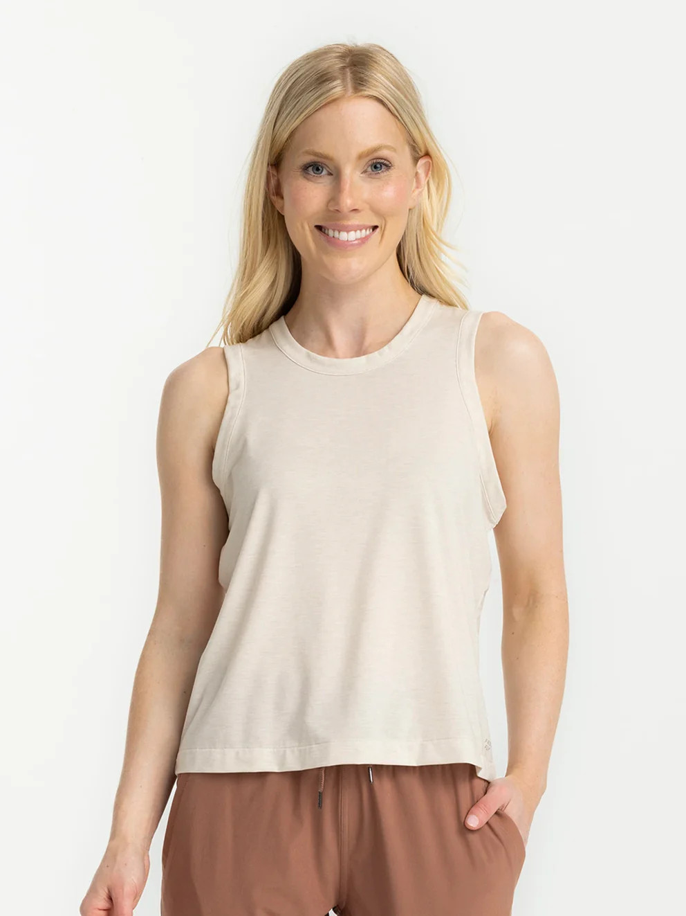 Women's Elevate Lightweight Tank - Bright White | Free Fly Apparel