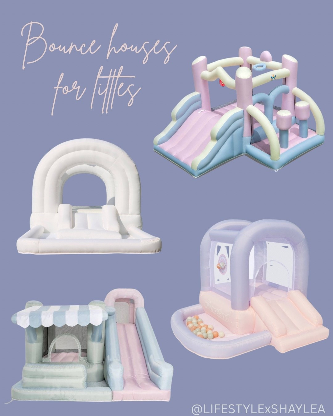 Target has perfect bounce houses for littles! The Christmas gift that last for years to come! I purchased one for my daughter’s second birthday and it was a hit! She’s 5 now and still enjoys jumping in her bounce house! 

#bouncehouse #christmasgift #giftidea #giftguide #christmasgiftidea #kids #toddlers #toddlergiftgiude #kidsgifts #holidaygiftguide #target #targetfinds 

#LTKGiftGuide #LTKHoliday #LTKKids