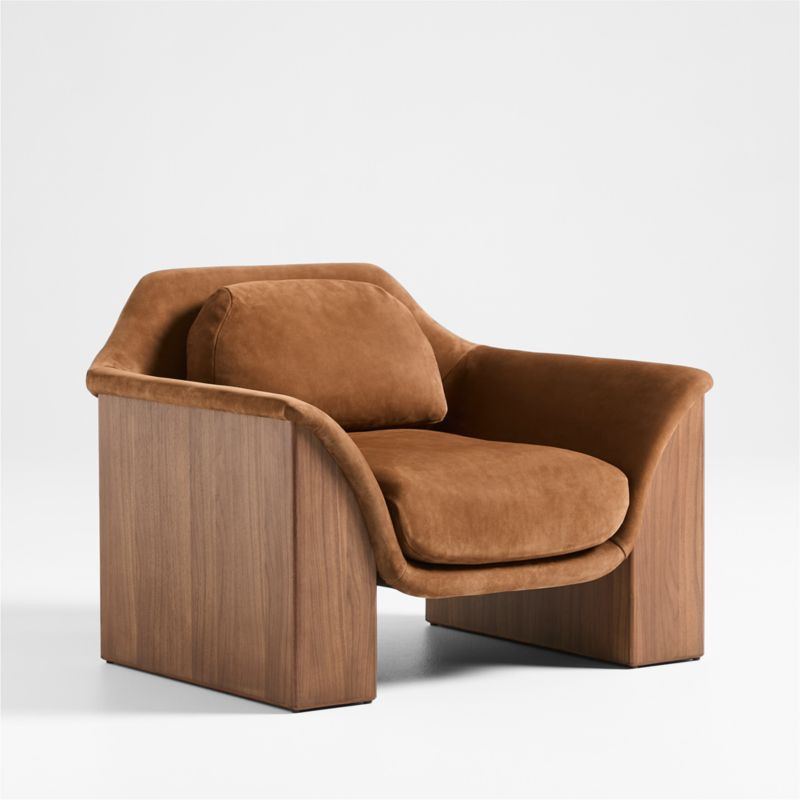 Madera Leather Accent Chair | Crate & Barrel | Crate & Barrel