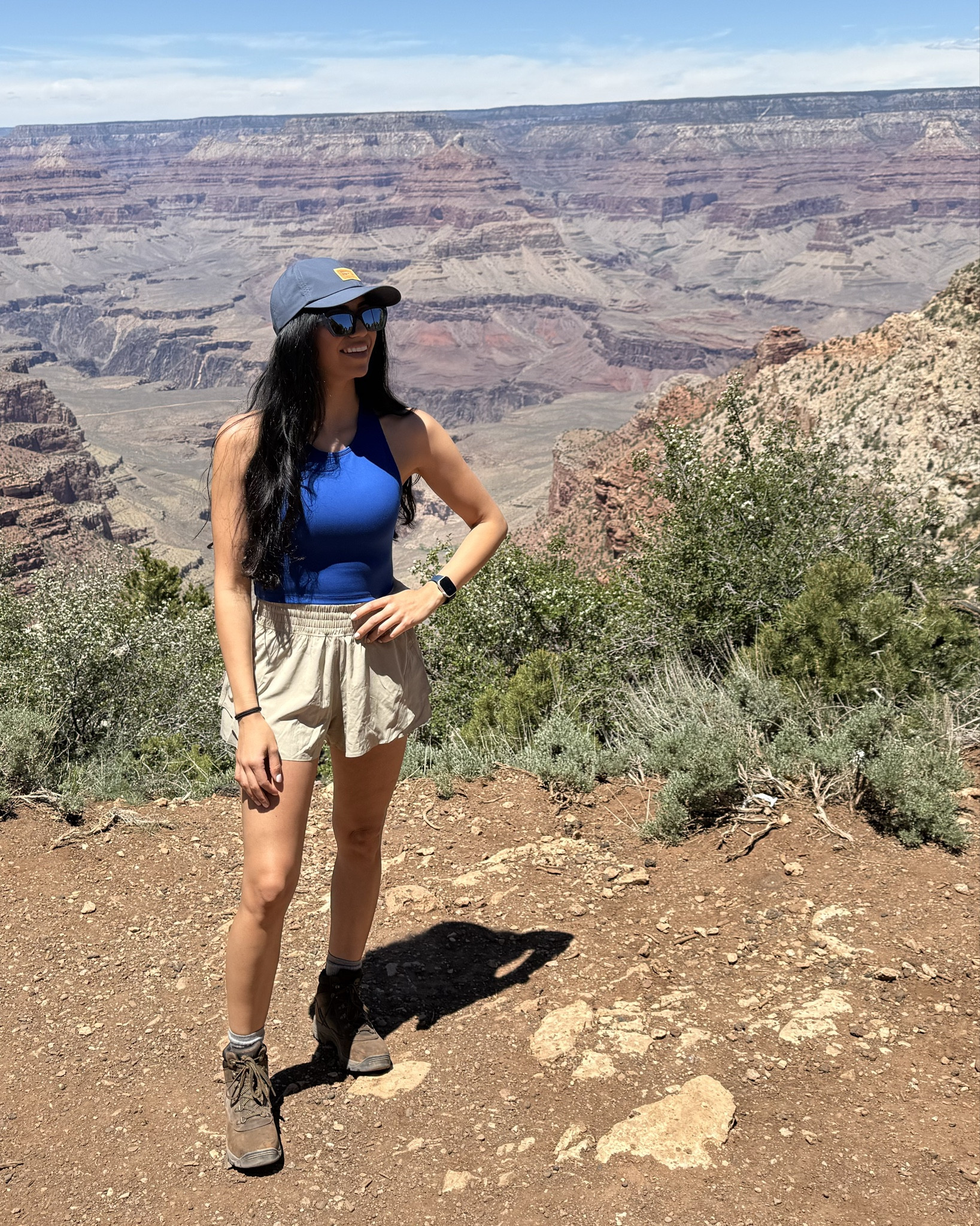 Loved wearing this pop of blue at one of the most majestic places on this Earth. I layered on/off depending on the heat intensity. I couldn’t link the exact colors, but the material and quality of these was 10/10. The views left me speechless! God’s hand is so evident👏🏼 😍

#LTKSummerEdit #LTKTravel #LTKActive