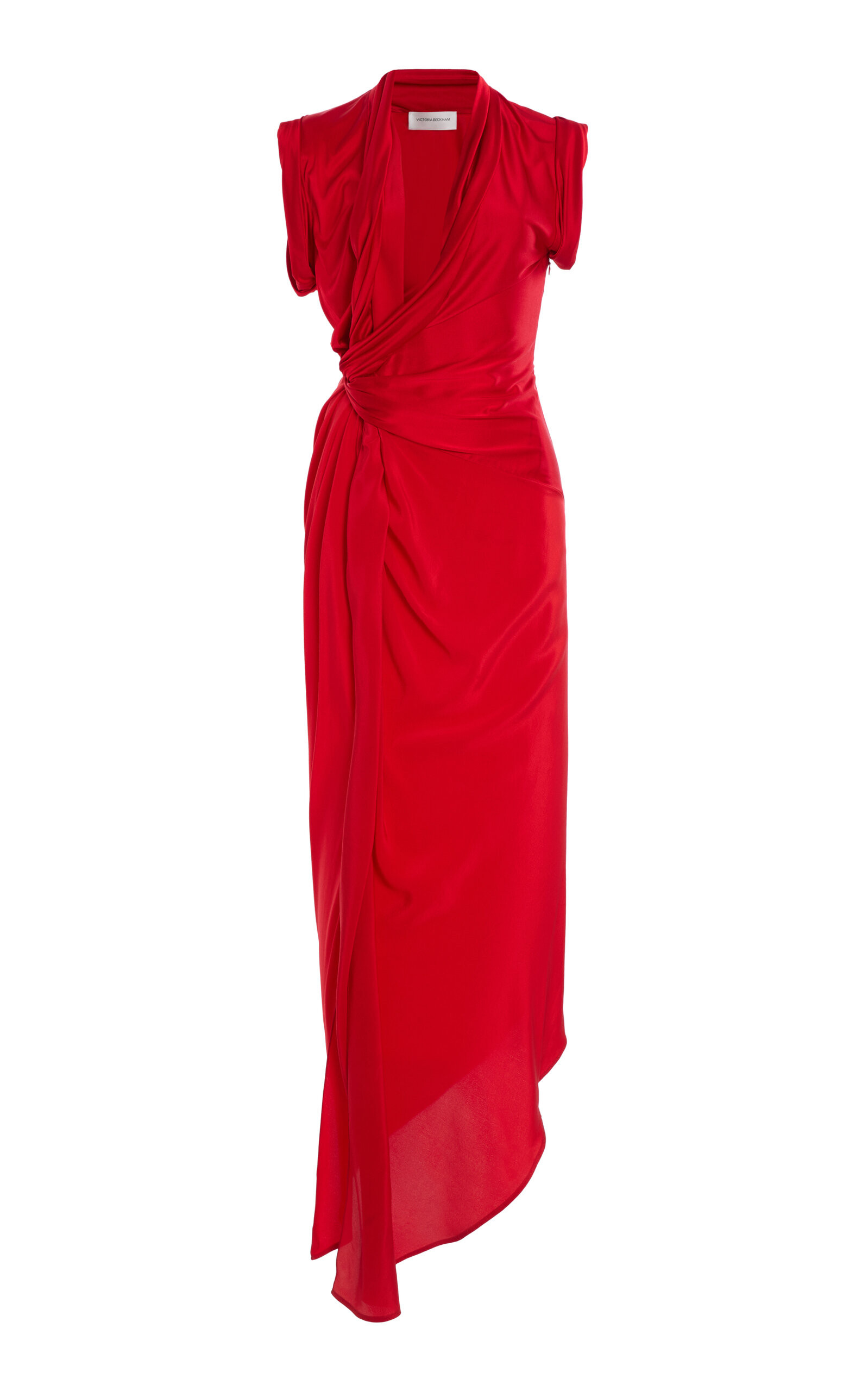 Asymmetric Twist-Detailed Silk Maxi Dress | Moda Operandi (Global)