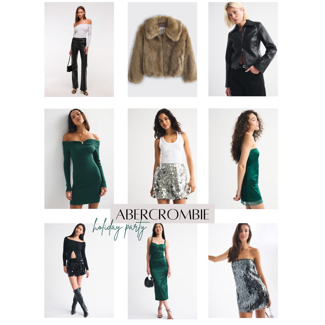 Abercrombie Holiday Party Collection: Festive Holiday Party Outfit Ideas 



ootd style fashion, green dress, sequin skirt, faux fur jacket, faux leather jacket, vegan leather pants, holiday event, christmas party, secret santa event, holiday party  

 

#LTKCyberWeek #LTKHoliday #LTKFindsUnder100