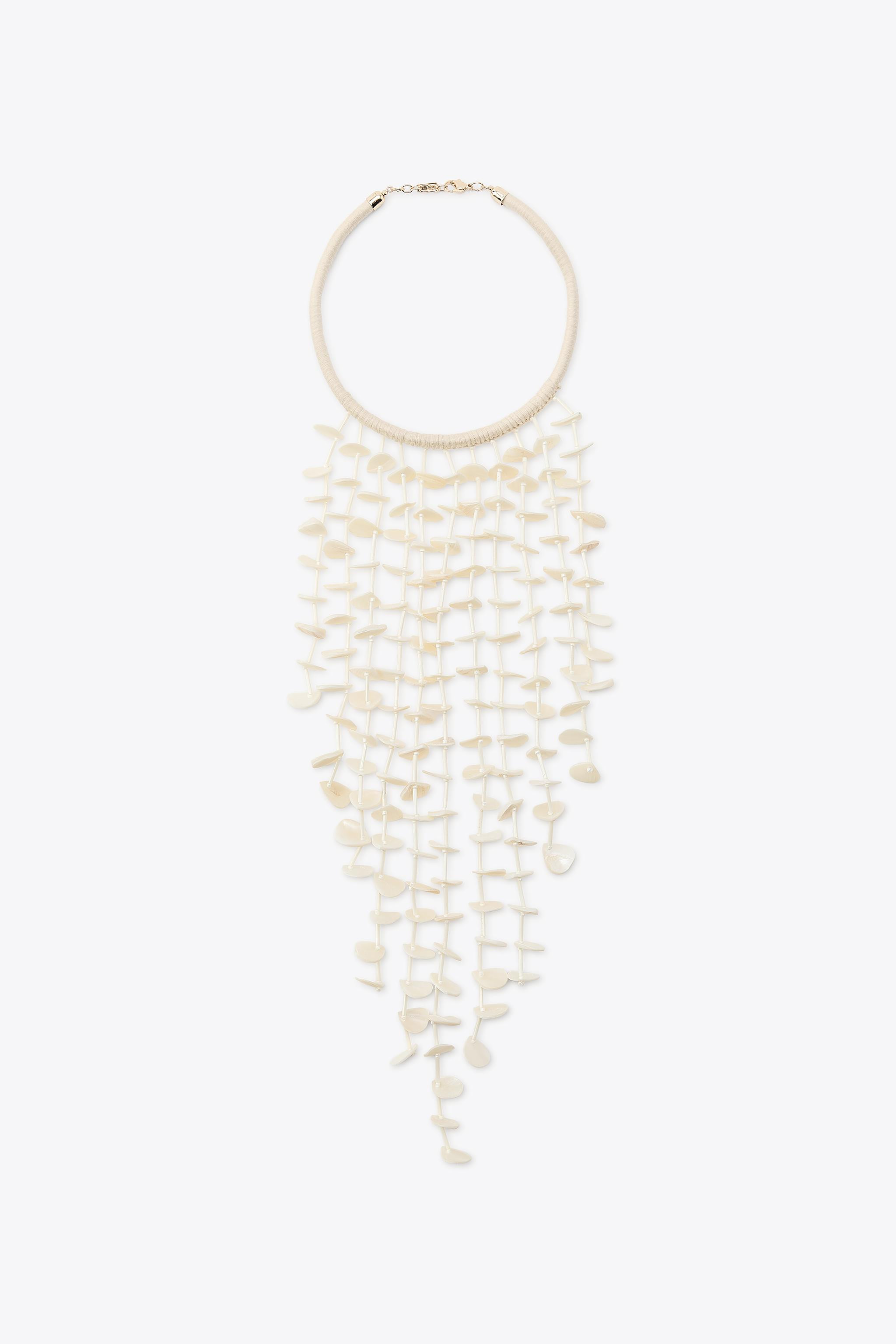 SHELL CORD NECKLACE | Zara US