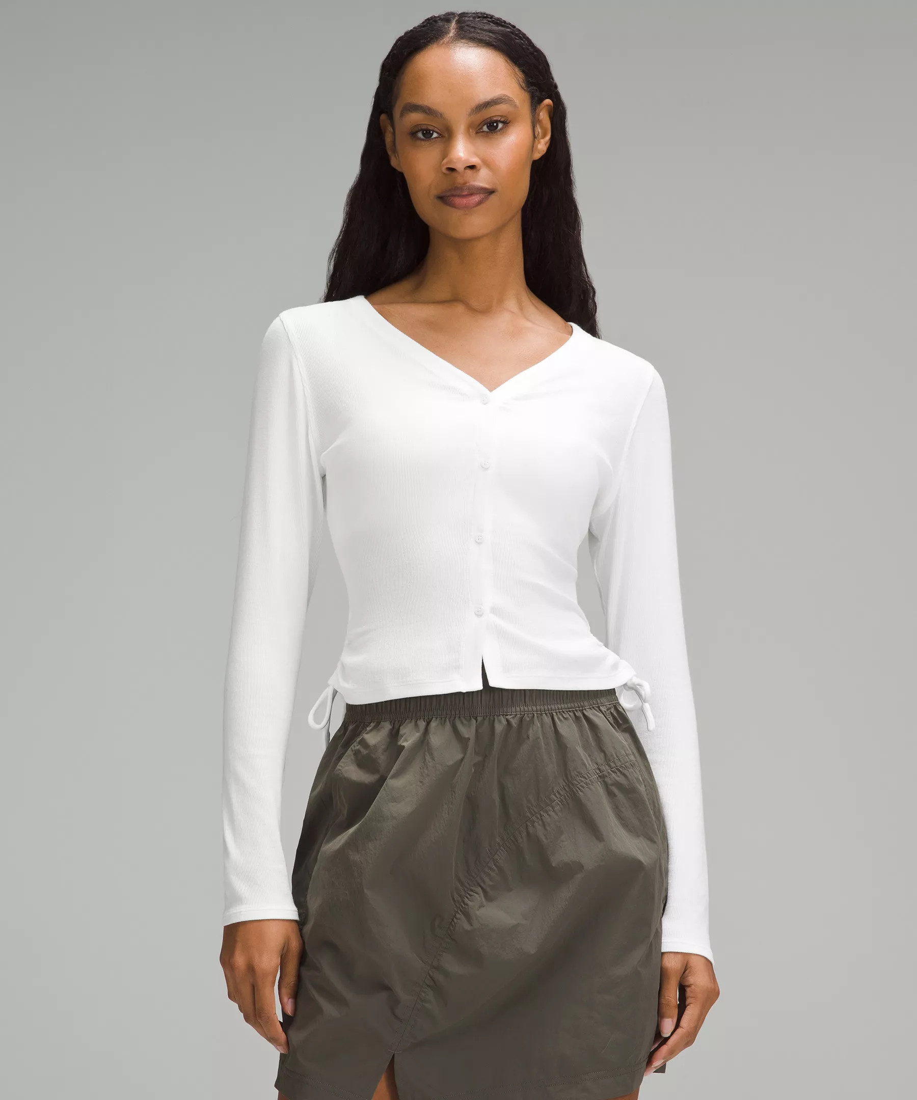 Side-Cinch Ribbed Cardigan | Lululemon (US)