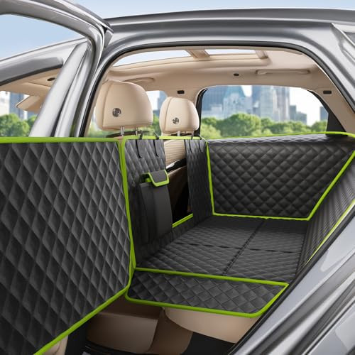Pecute Dog Car Seat Cover for Back Seat 53.54 * 23.62 in, Car Window Fixing for Maximum Car Protection, Leather Fabric Back Seat Extender for Dogs, Waterproof & Scratch-Resistant, Support to 330 lbs | Amazon (US)