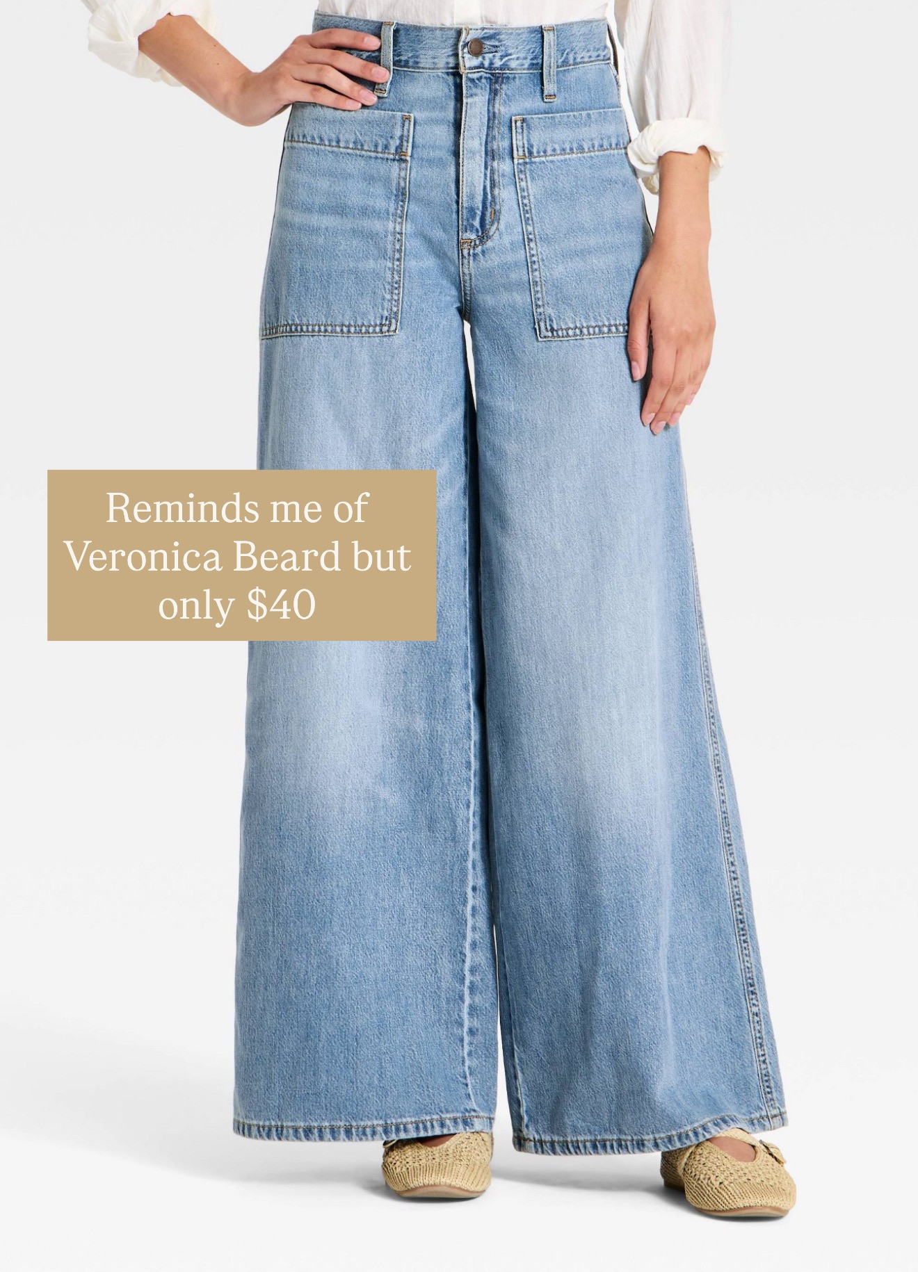 These jeans remind me of a designer brand of denim! Love how they are a more dramatic wide leg!

Loverly Grey, Target, wide leg jeans, fall jeans, affordable jeans 

 #LTKSeasonal
