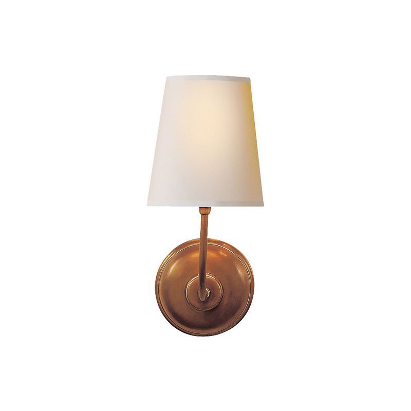 Vendome Single Sconce, Hand-Rubbed Brass | One Kings Lane