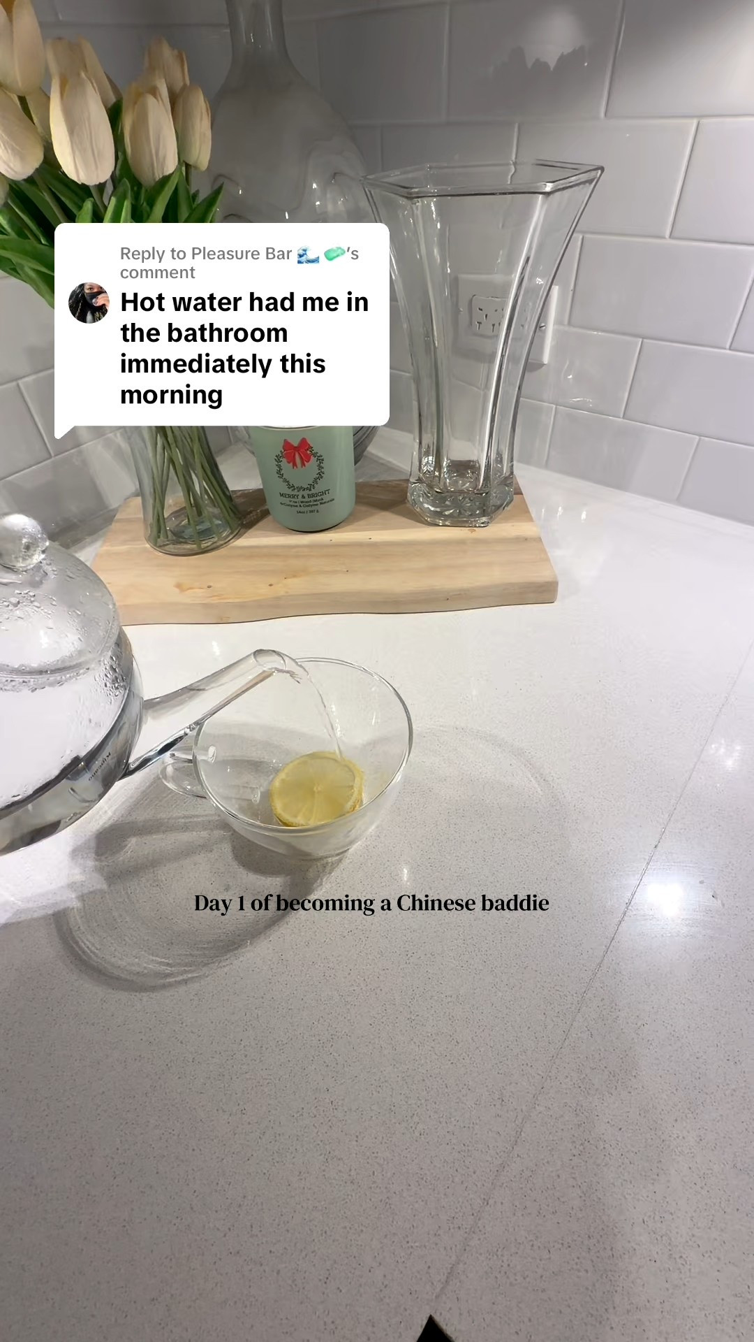 Currently in the process of becoming a Chinese baddie by drinking my hot water in the and before bed 

#LTKHome #LTKFindsUnder50