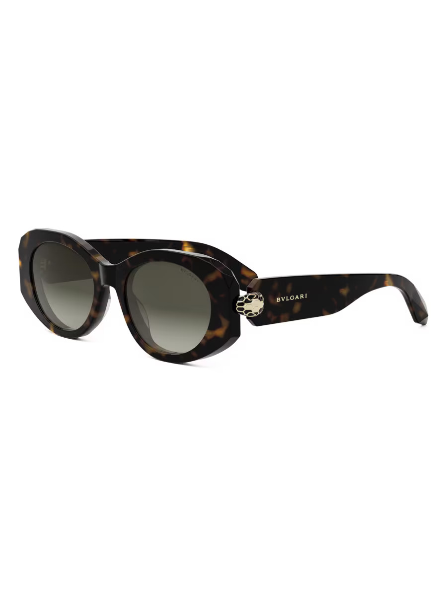 Serpenti Forever 52MM Oval Sunglasses | Saks Fifth Avenue
