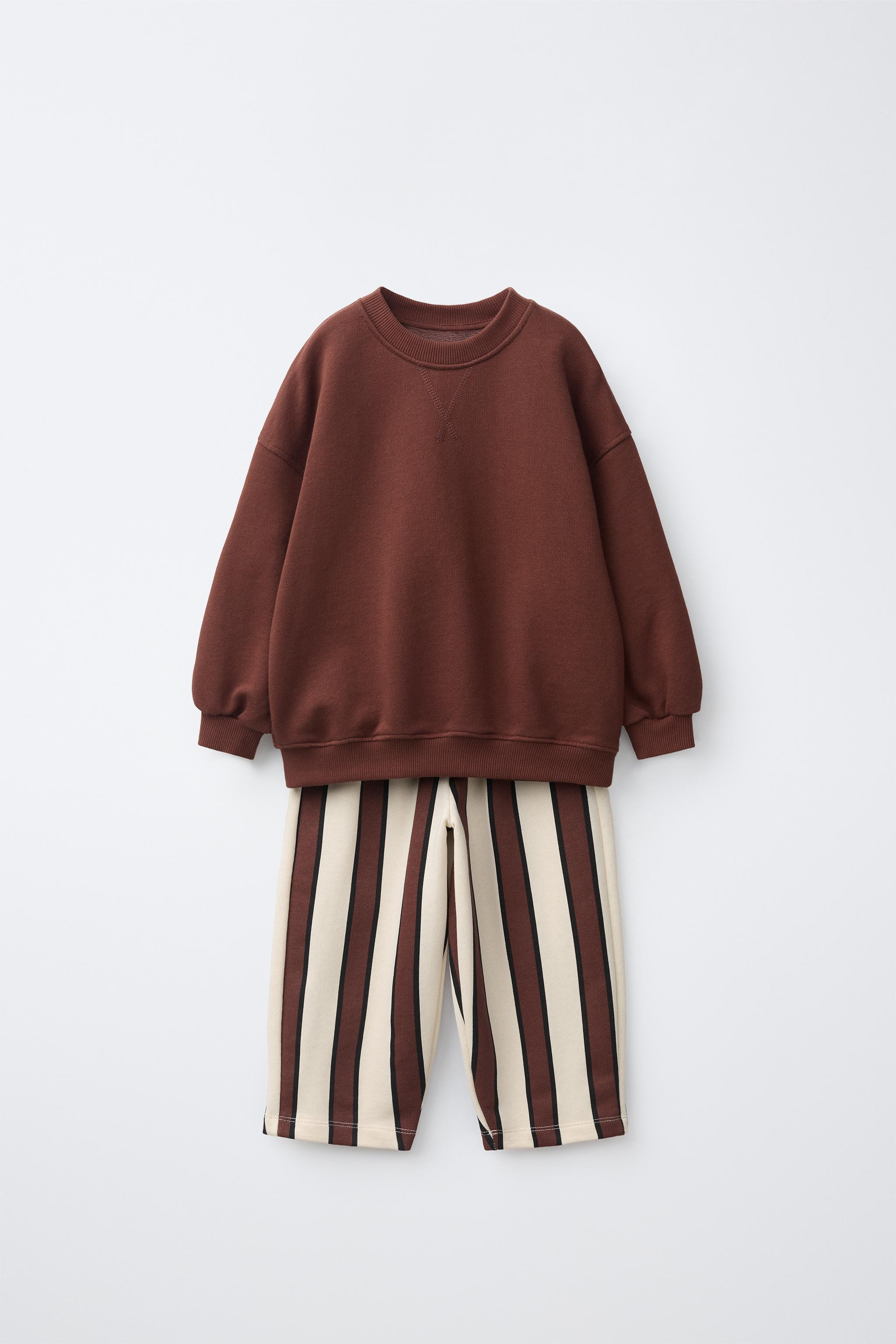 STRIPED SWEATSHIRT AND JOGGER SET | Zara US